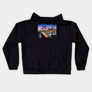 Cities by night Kids Hoodie